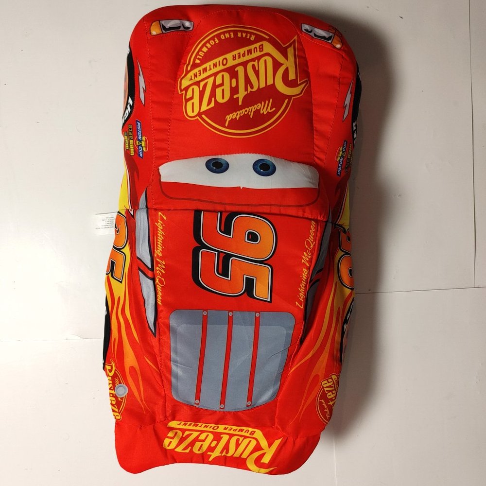 NWOT Cars Pillow with reversible cover 18"